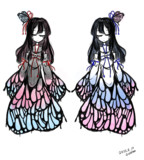 蝶の羽琴葉姉妹