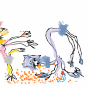 イクラをぶちまけたアライさんとフェネック