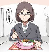 優秀だけど昼食の弁当がいつもキャラ弁なOL