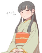 最近、描いてないからスネた紗枝はん