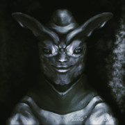 original monster、グレースケール化。