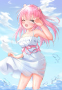 白ワンピ姫熊りぼんちゃん