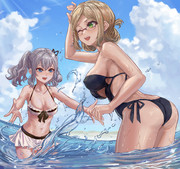 海に行く練習巡洋艦姉妹