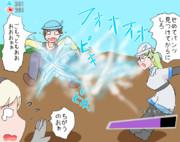 阻止するミライさん