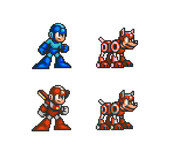 ドット絵 「ロックマン&ラッシュとスーパーロックマン」1995 SFC