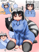 うさぎの真似ガチ勢のアライさん先輩