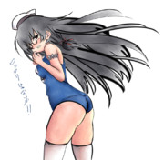 磯風にはっちゃんの衣装を着せた