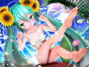 【ちびミクちゃん萌えリンク】おみあしさんを伸ばして…っ♡