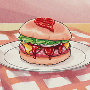 にくるちゃんのフレッシュバーガー