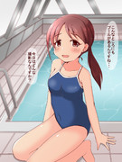 三船美優さんとプールでの撮影