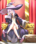 王様の椅子でふんぞり返るイレイナさん