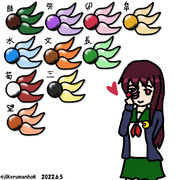 如月秘蔵の睦月型髪飾りセット