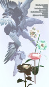 【MMDモデル配布】翼と花