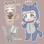 蕾あかりちゃんに色々着せたい