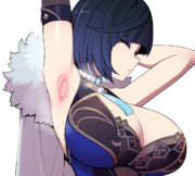 夜蘭のかっこいいポーズ
