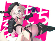 模型娘のもち子さんのジオングあそび