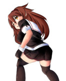 ニーソ履いてる白露のスカートの下を覗こうとしたら