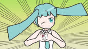手でハートを作っているかと思ったらニワトリだった初音ミク
