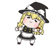 踊る魔理沙(たぬき)