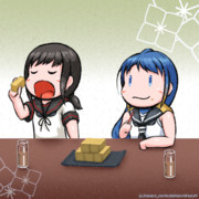 【艦これ】和菓子といえば・・・【五月雨/吹雪】