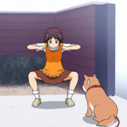 散歩前の儀式