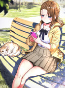 ネコとお姉さん