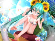 【ちびミクちゃん萌えリンク】ゴキゲンおみあしぃ～♡