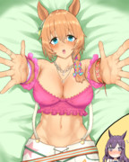 サマーウォークの最後の夜に急に寂しくなってしまったタイキはドーベルにハウディするのだった・・・