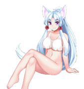 東北イタコ動画GIF素材（だらしない）