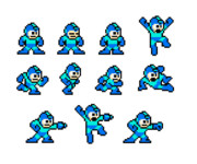 ドット絵 スプライト「ロックマン」FC