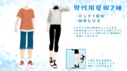 男性用夏服2種配布します
