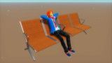 [MMD]空港ラウンジ風ベンチ