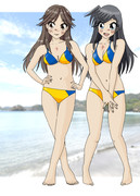 ビキニな朝潮と荒潮