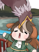 襲われるたぬき