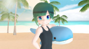 MMD　海はいいなぁ……泳げないけど　MMDけもフレR