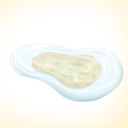 水溜まりのナン