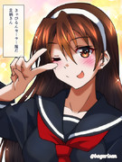 きゃぴるん♪セーラー服だ足柄さん