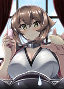 お化粧に関心薄そうな長門に化粧品持ってにじり寄るむっちゃん