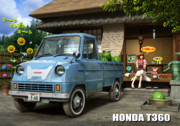 HONDA T360のいる昭和の夏の風景