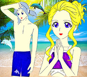 あなた達も海に来たのですか？