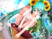 【ちびミクちゃん萌えリンク】片足上げて ダイタンに…♡