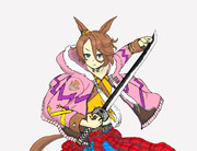 虎眼ごっこするナリタタイシン