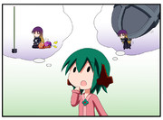 お寺の前のヤマビコさん　・７４日目