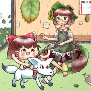 二ッ岩マミゾウさんの家にいたキツネに大はしゃぎのゆっくりさん