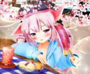 【今日のきさらぎちゃん】いっしょに たべよぉ～♡