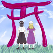 歪む鳥居と秘封俱楽部