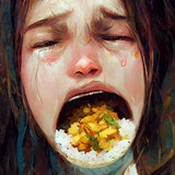 【AI】照英が泣きながらカレーライス食べてる画像下さい