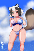 水着タヌキちゃん