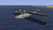 浜名湖水上基地で離陸準備中のPBY