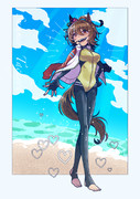 ウェットスーツ ニコニコ静画 イラスト